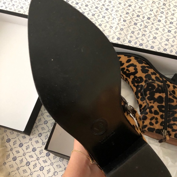 Veronica Bear Tanner Boot Leopard Pony Hair - Picture 2 of 5